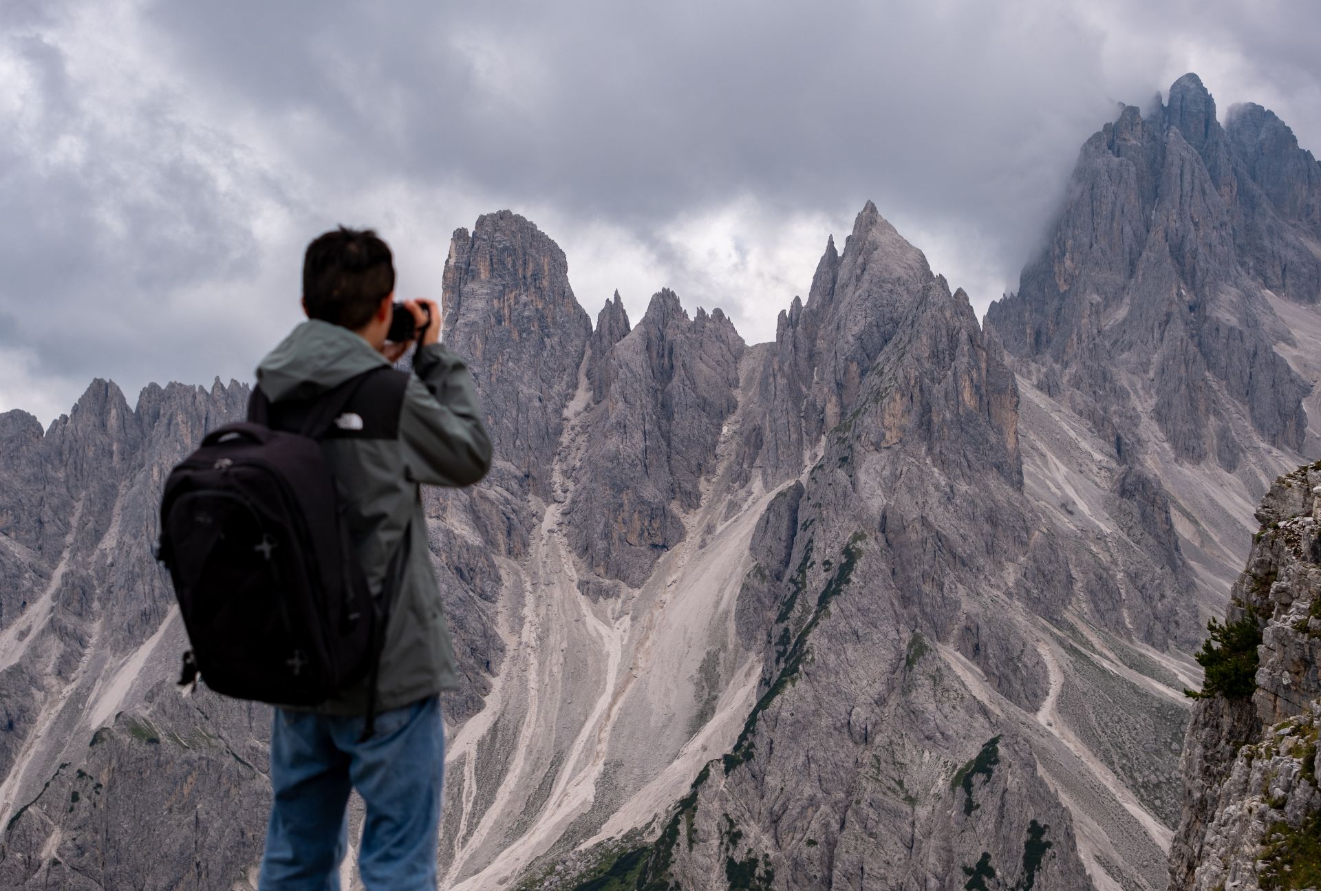 Photographer in the mountains